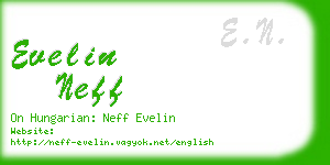 evelin neff business card